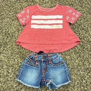 True Religion 2 piece set size 2T